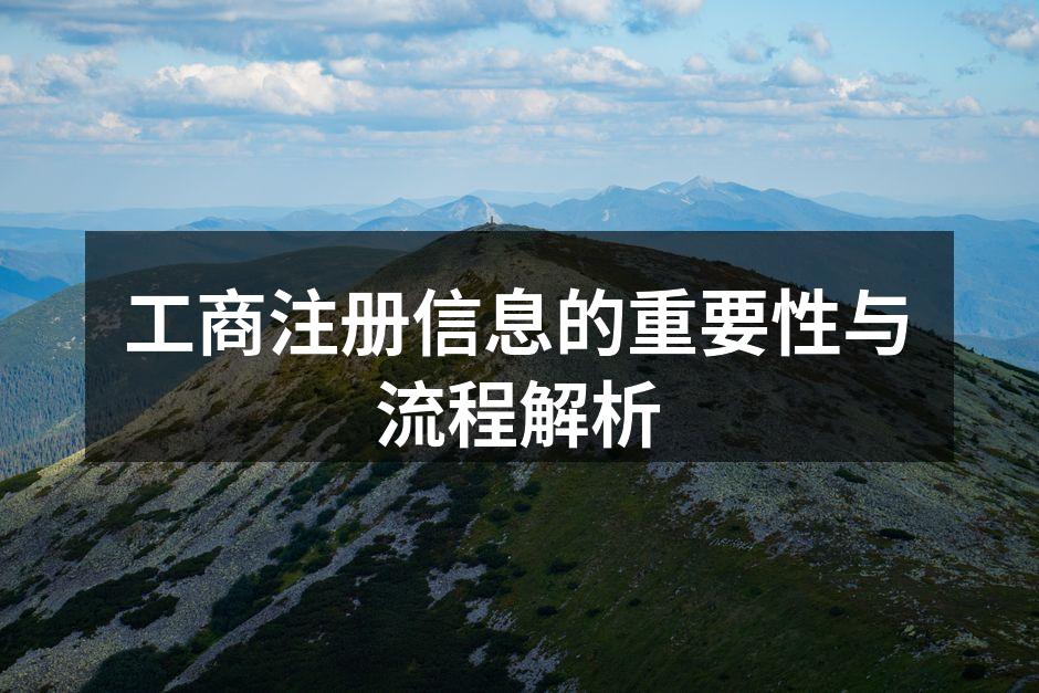 工商注册信息的重要性与流程解析